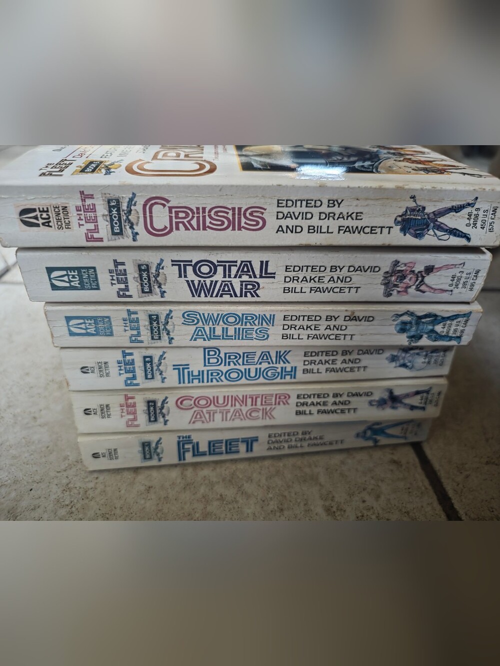 6 Book Lot- The Fleet Series Book #1-6 Complete Set (Morris, Anthony, Niven)